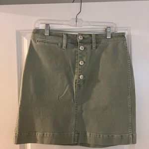 Madewell Green Skirt